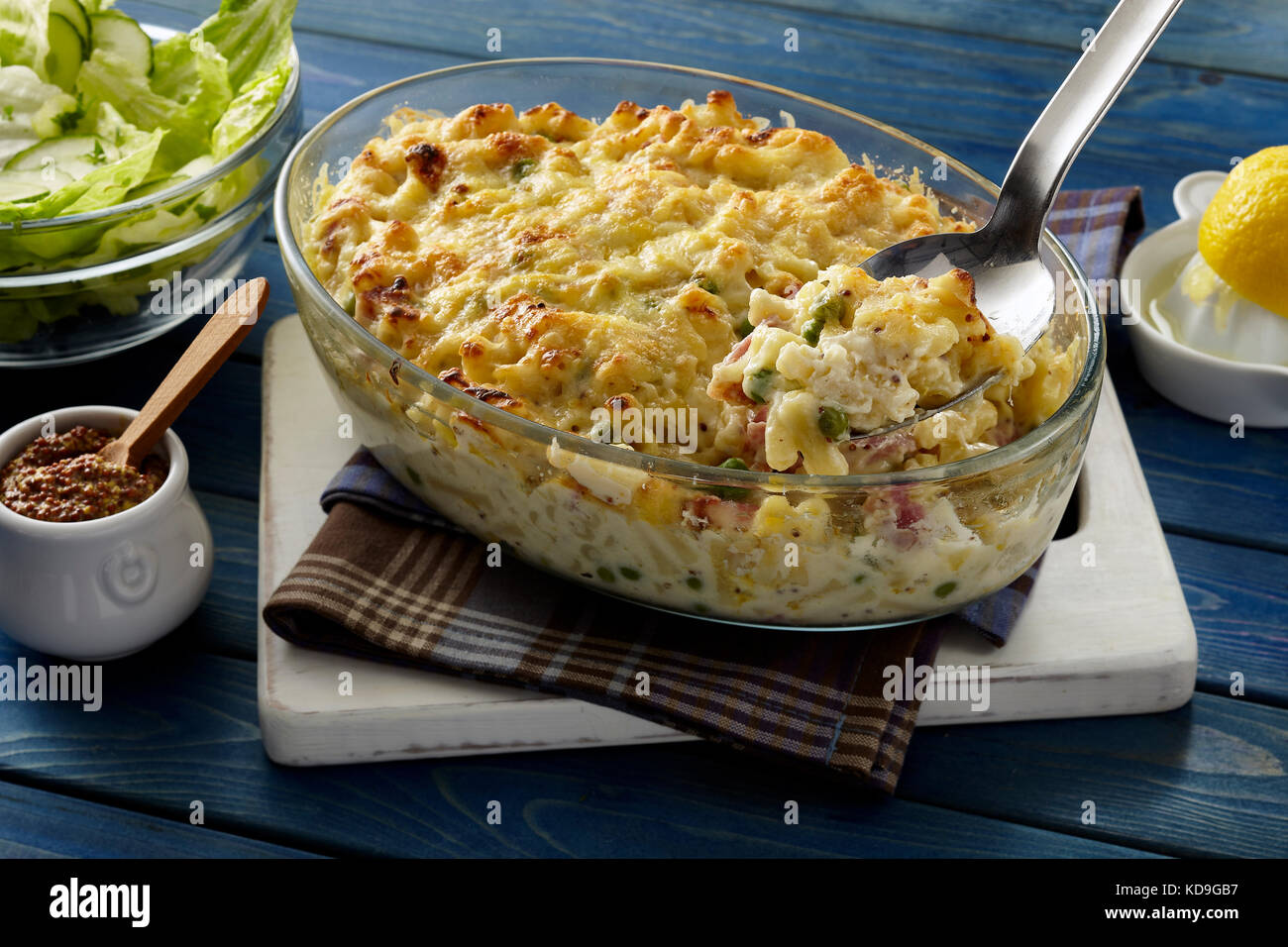 Maccheroni e formaggio Foto Stock