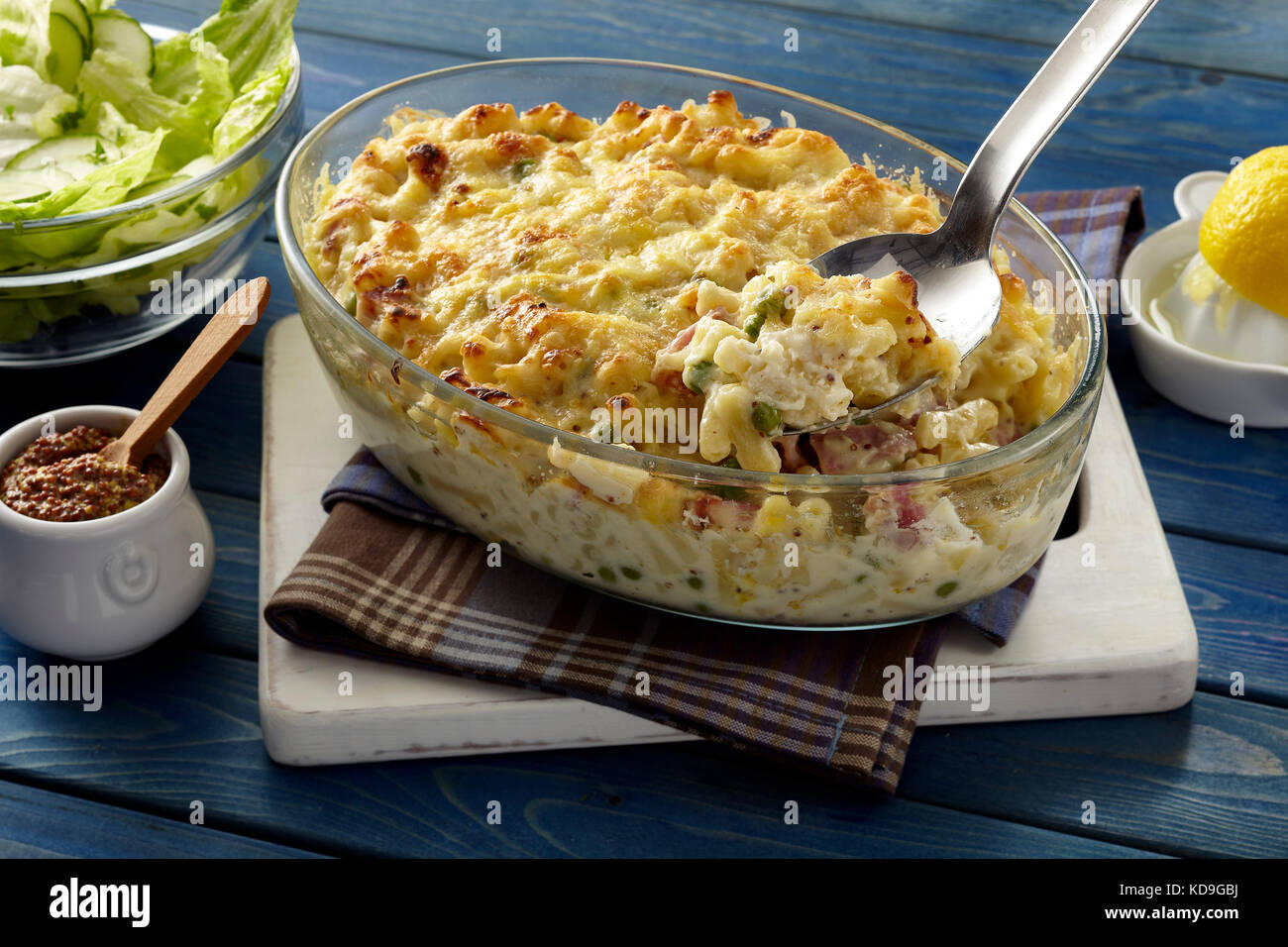 Maccheroni e formaggio Foto Stock