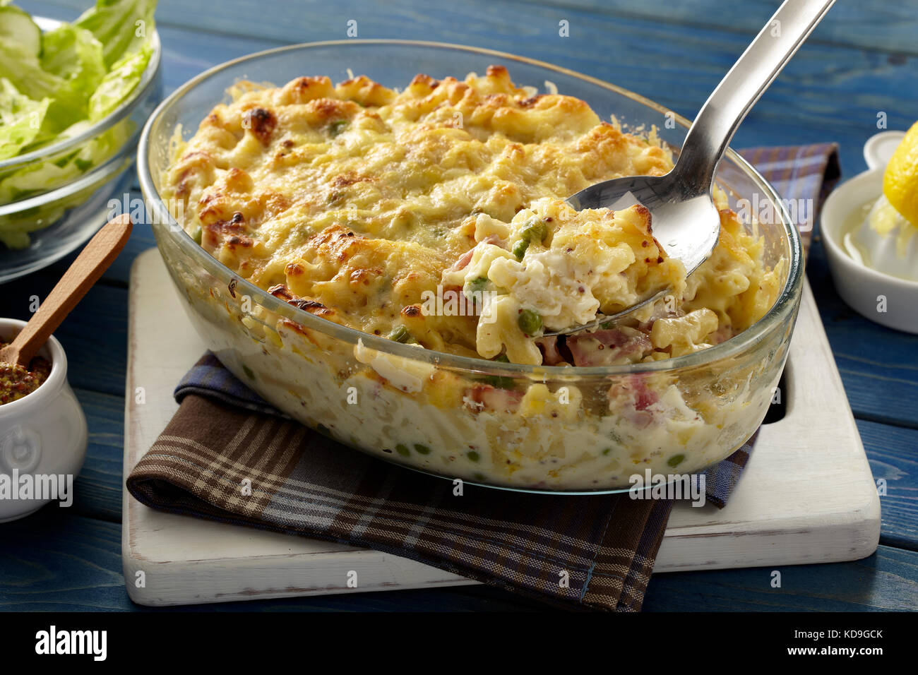 Maccheroni e formaggio Foto Stock