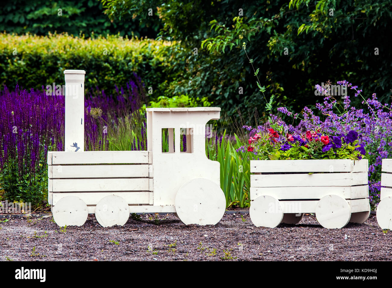 Paesaggio giardinaggio fiore Foto Stock