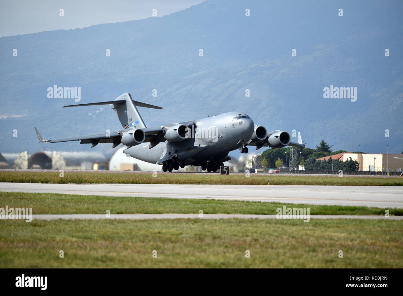 C-17 Globemaster III tenuto spento Foto Stock