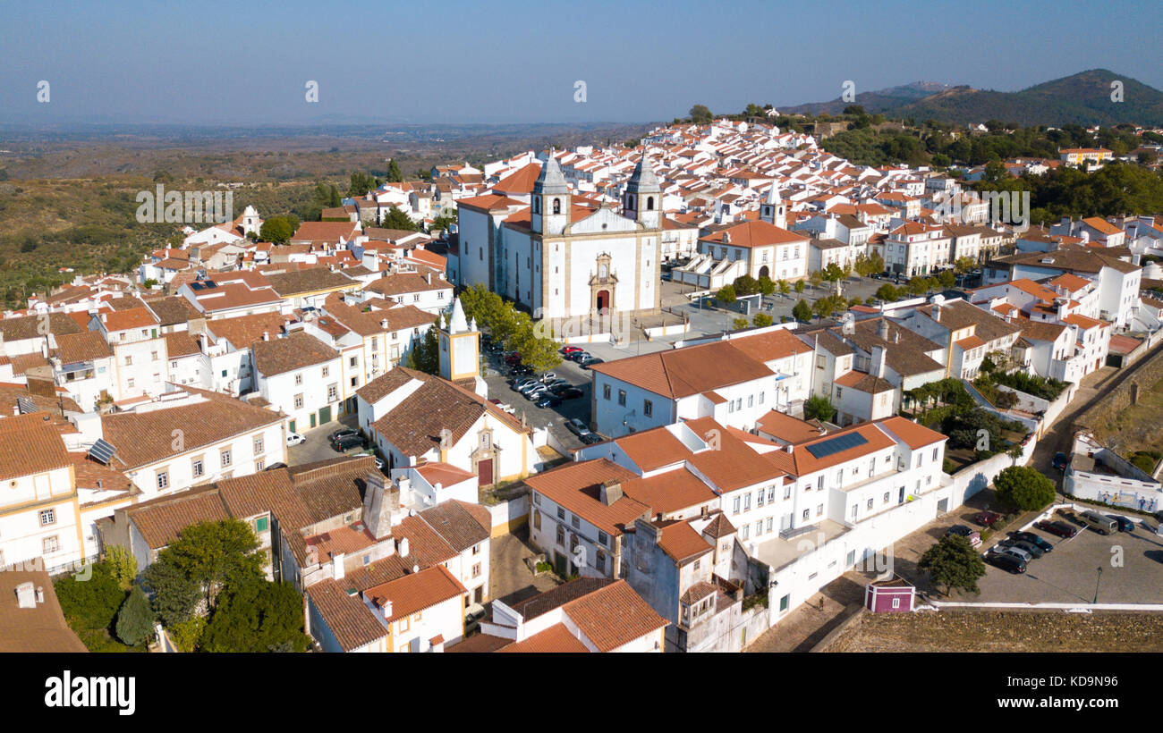 Santa Maria da Devesa chiesa, Castelo de Vide, Portogallo Foto Stock