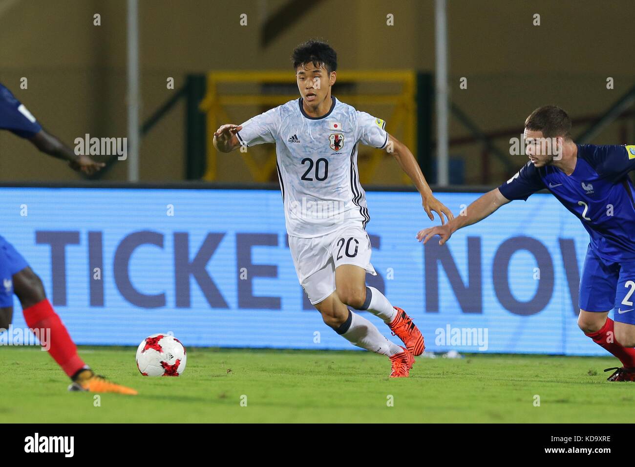 Guwahati, India. 11 ottobre 2017. Naoki Tsubaki (JPN) calcio: Coppa del mondo FIFA U-17 India 2017 gruppo e partita tra Francia 2-1 Giappone all'Indira Gandhi Athletic Stadium di Guwahati, India . Crediti: AFLO/Alamy Live News Foto Stock