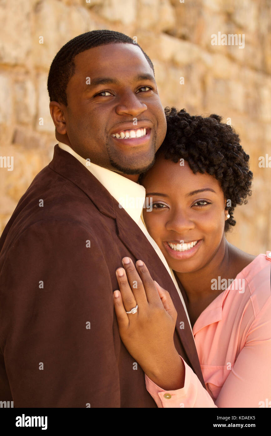 Ritratto di un americano africano amare giovane. Foto Stock