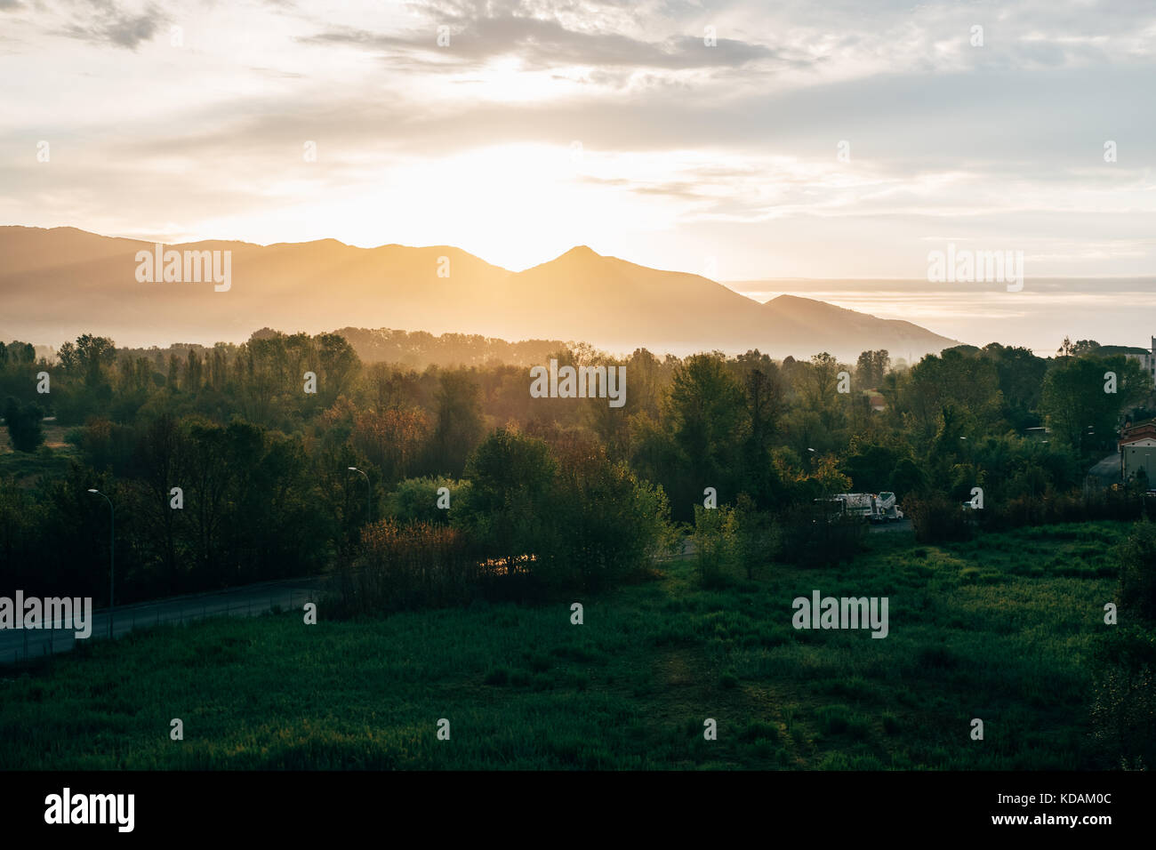 Paesaggio rurale, Pisa, Toscana, Italia Foto Stock