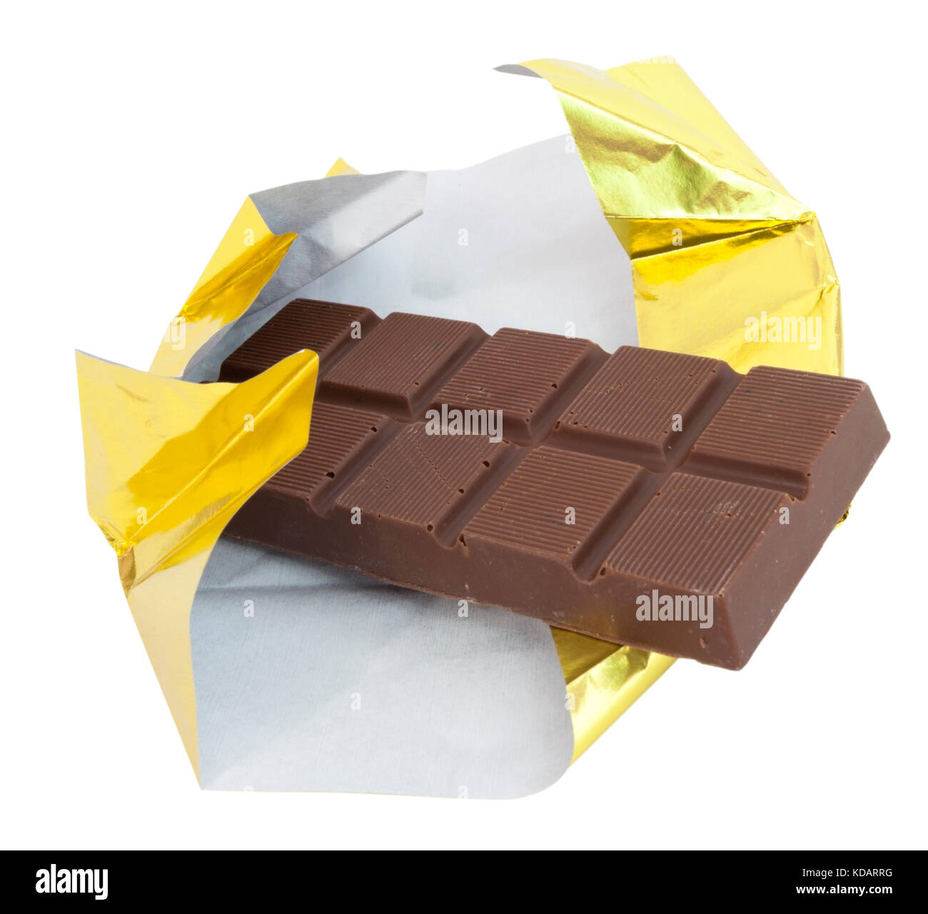 Barretta Di Cioccolato Con Pezzi Di Foglia D'oro Commestibile Immagine  Stock - Immagine di foglio, scuro: 236606271