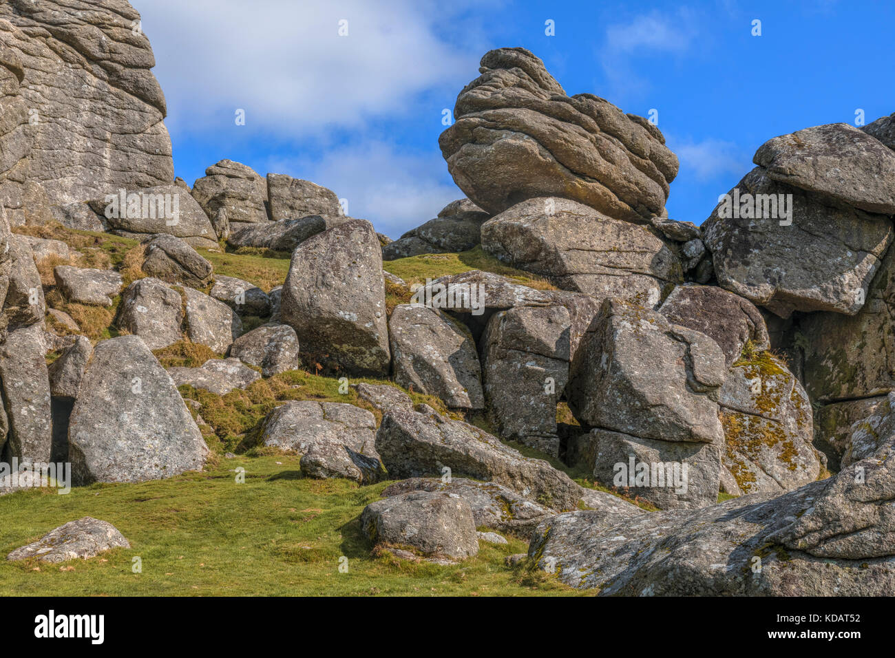Bonehill Rocks, Dartmoor, Devon, Inghilterra, Regno Unito Foto Stock