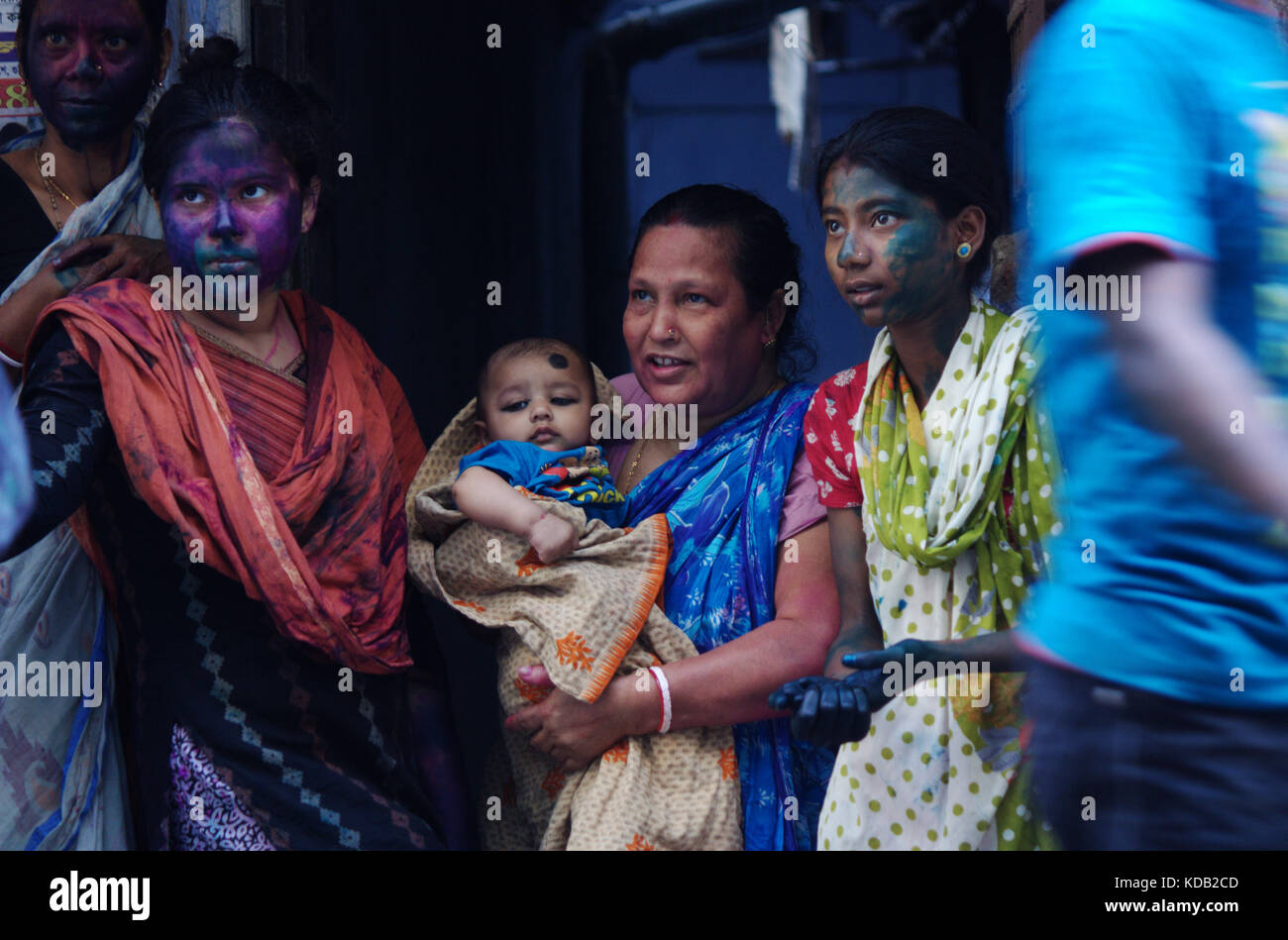 Holi o phagwah è un famoso festival di primavera. holi commemora il massacro del demoness holika dal signore Vishnu è devoto prahlad. Così, il festiva Foto Stock