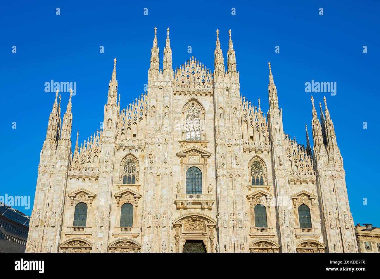 Il duomo di Milano (Duomo Milano). Italia Foto Stock