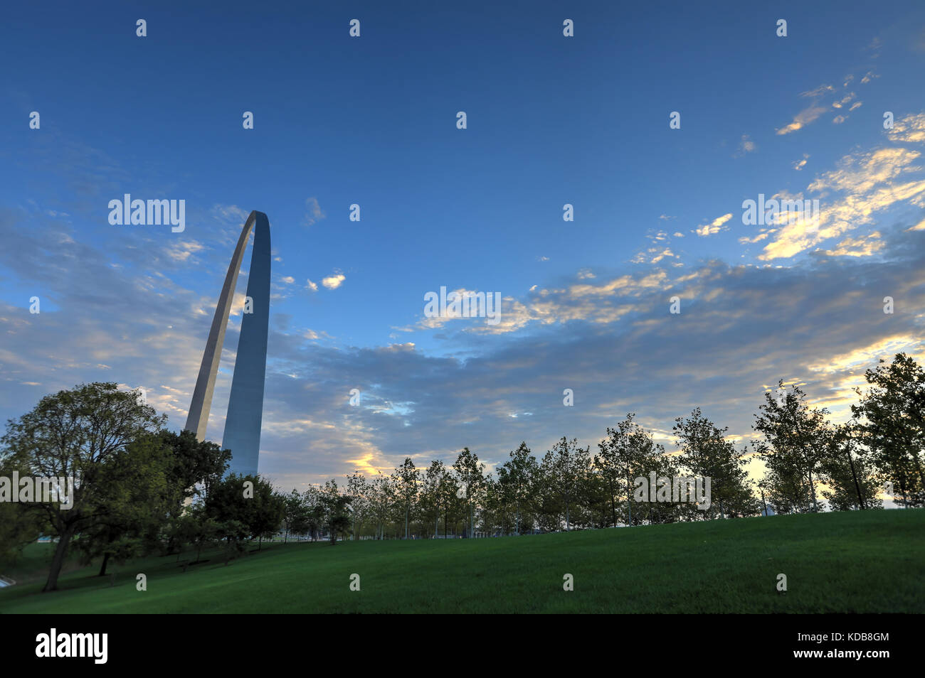 Il gateway arch a ST. Louis, Missouri. Foto Stock