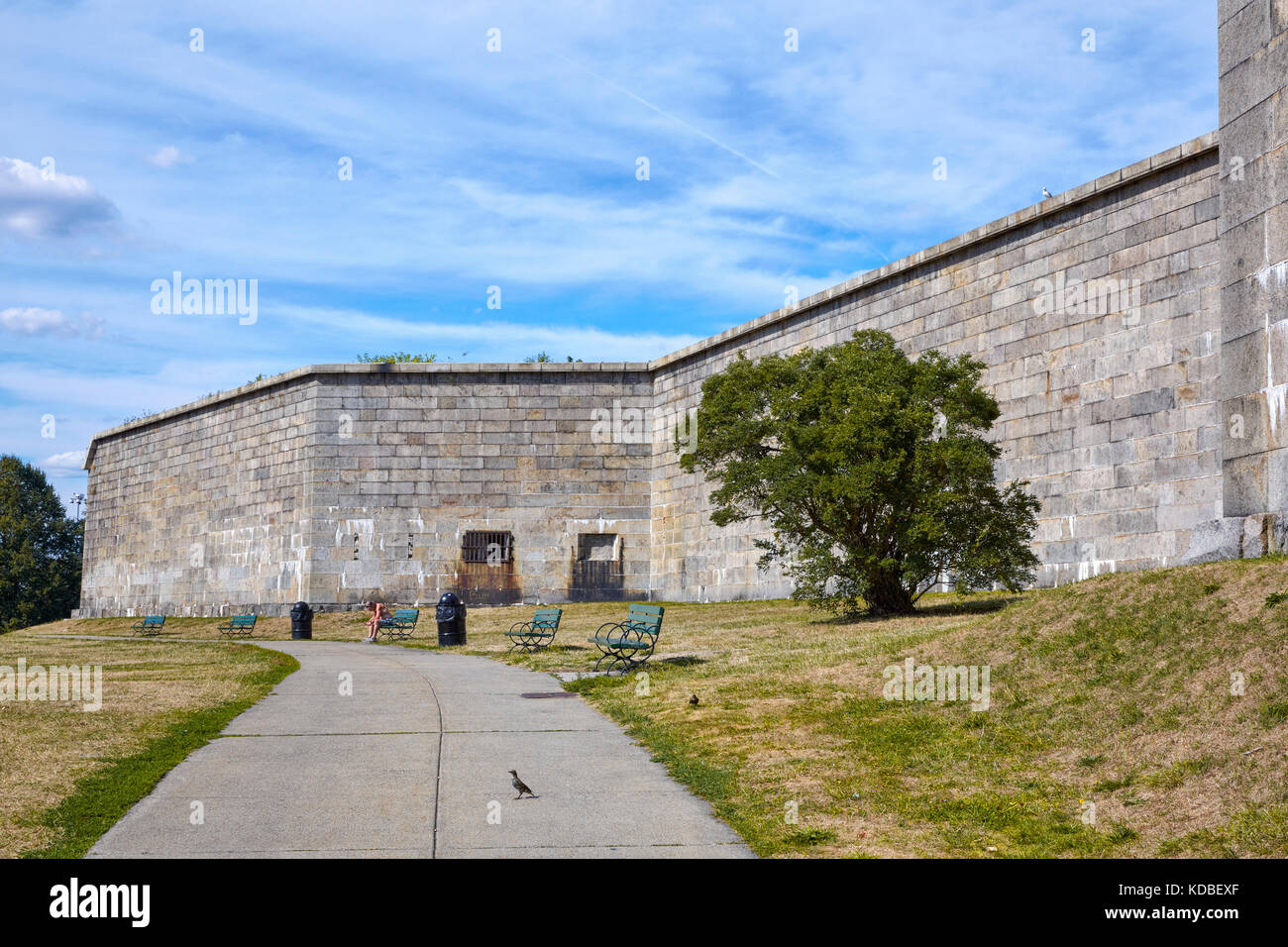 Fort indipendenza Adams Bastion, castello isola, a sud di Boston, Massachusetts, STATI UNITI D'AMERICA Foto Stock