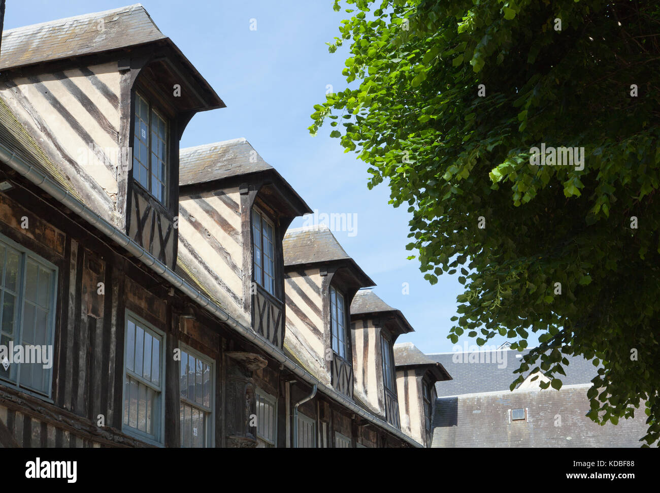 Aître Saint-Maclou, Rouen, Normandia, Francia. Foto Stock