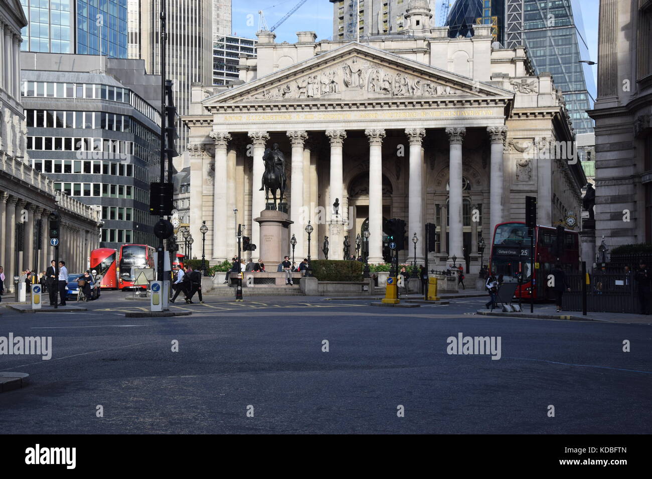 London Trops War Memorial Cornhill Bank Junction Foto Stock