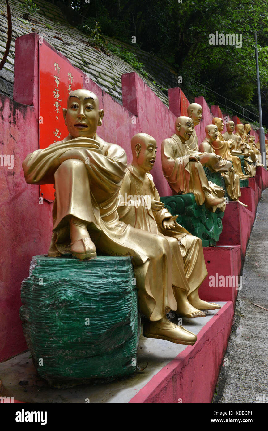Hong Kong. 2016/05/21. Il Monastero dei Diecimila Buddha, tempio buddista situato in Sha Tin, fondata nel 1951 dal Venerabile Yuet Kai. Foto Stock