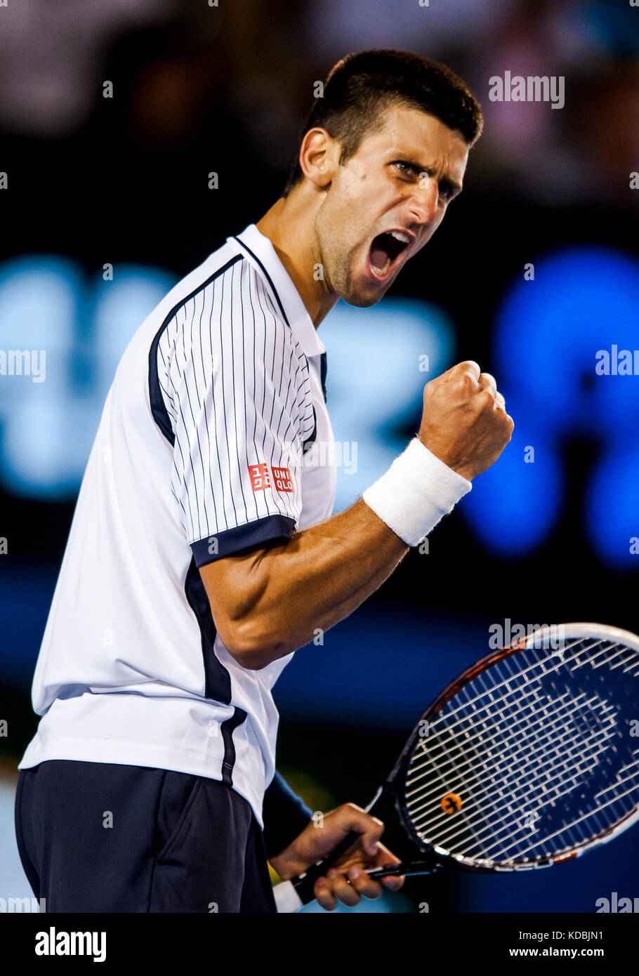 Il 2013 Australian Open - un grand slam torneo - è la manifestazione di apertura del tennis calendario annualmente. open è tenuto ogni Gennaio a melbourne, Foto Stock