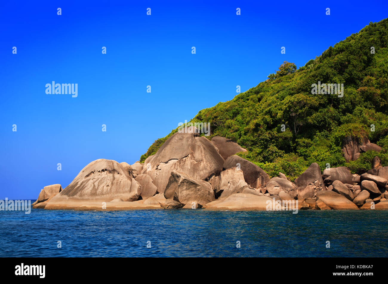 Ko Isole Similan, Mu Ko Similan parco nazionale, le Isole Similan, sul Mare delle Andamane, Thailandia. Foto Stock