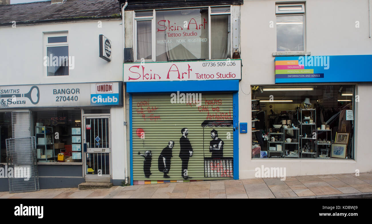 Skin Art Tattoo Studioi Foto Stock