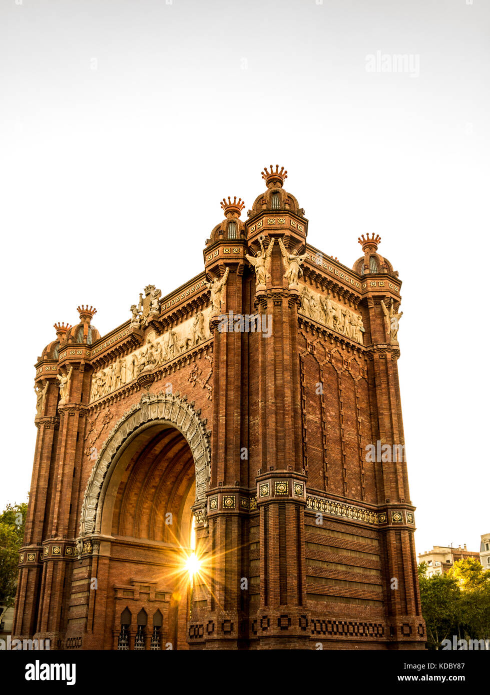 Arc de Triomf, Barcellona Spagna Foto Stock