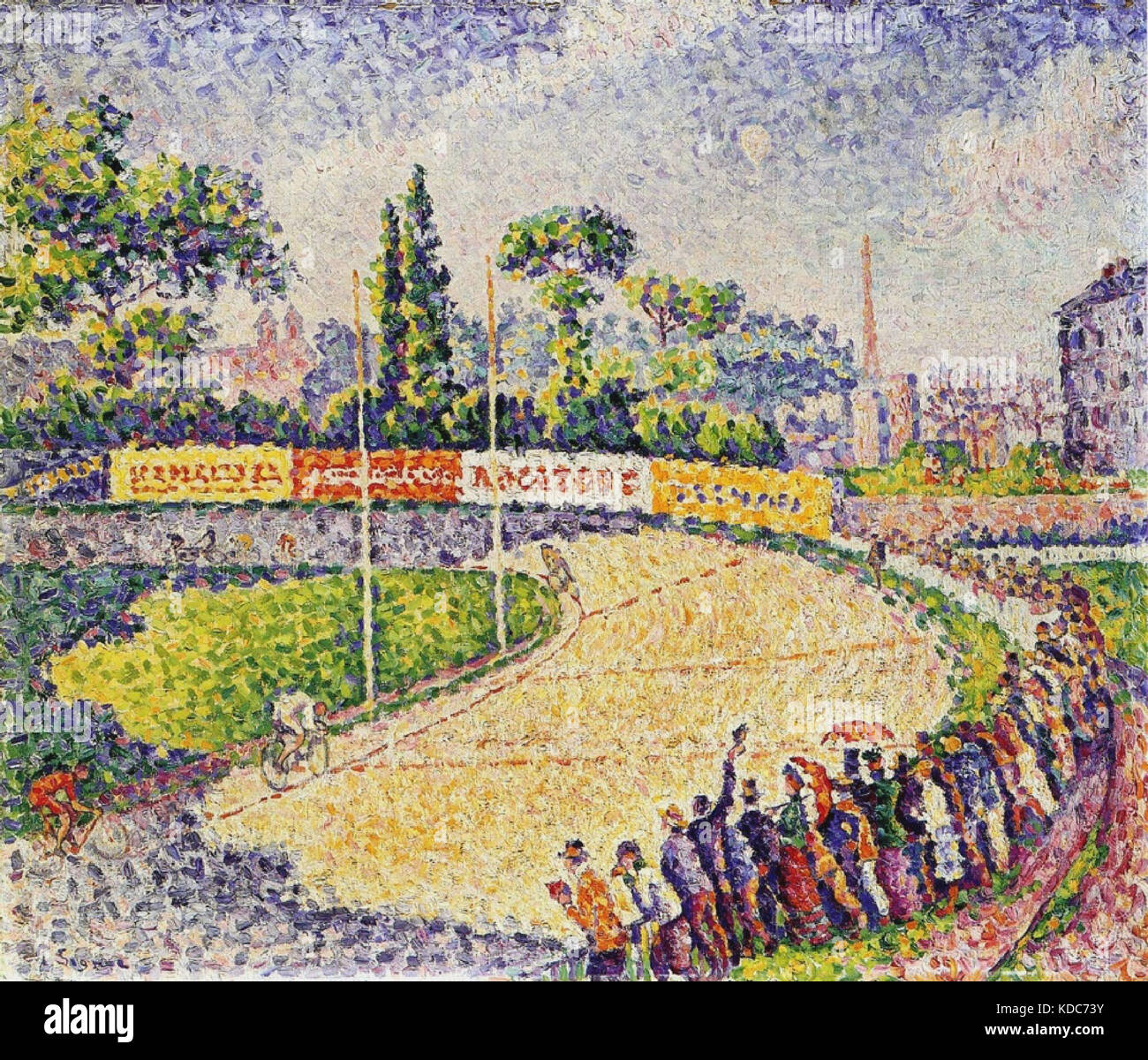 Le vélodrome Signac Paul (1863-1935) 1899 Foto Stock