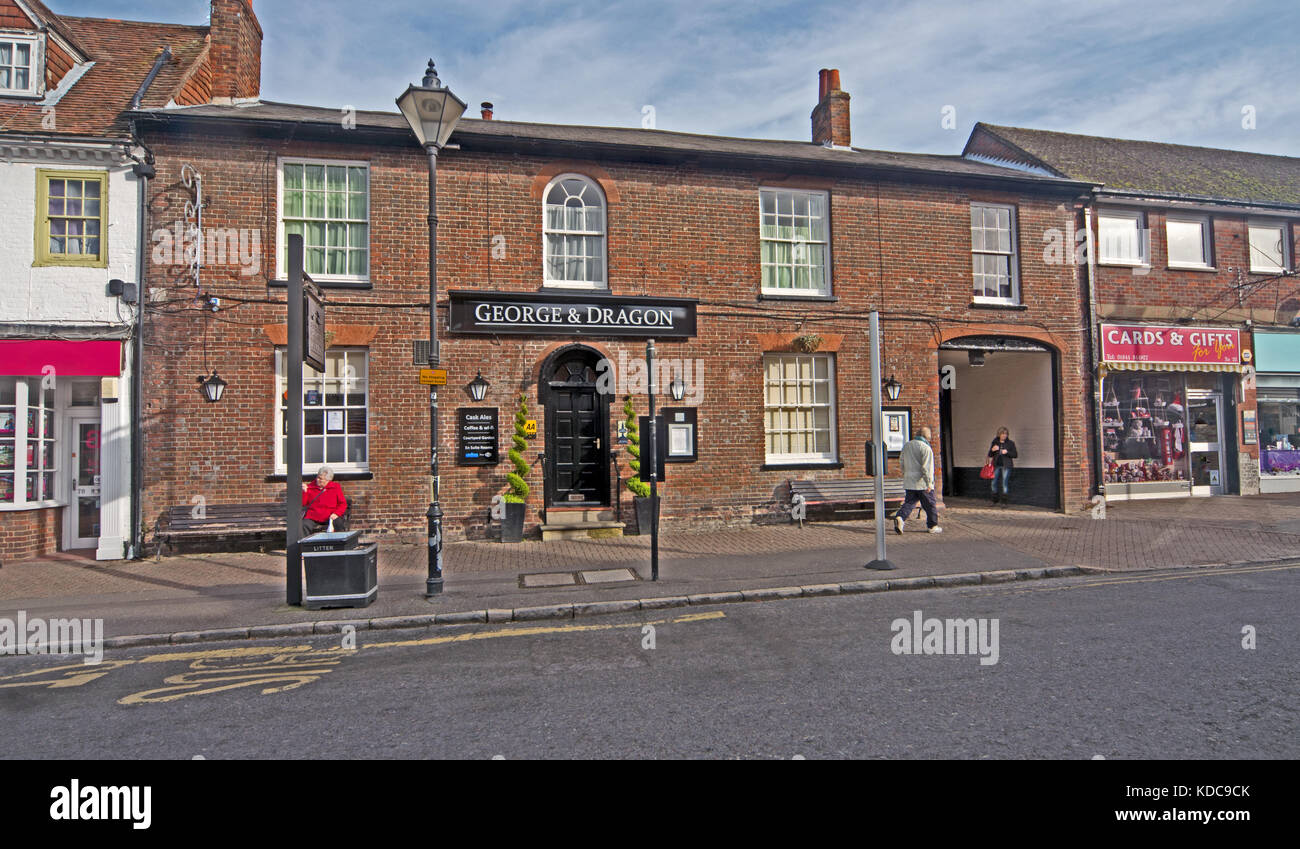 Il principe risborough, George and Dragon Hotel e pub, Buckinghamshire, Inghilterra Foto Stock