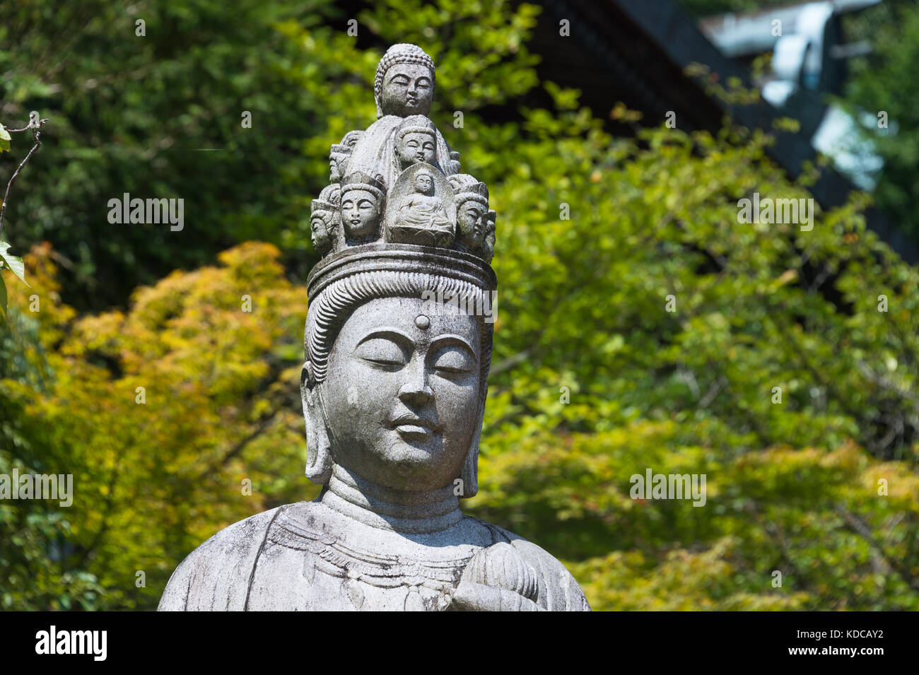 Statue di Divinità buddiste a daisho-nel tempio, miyajima Foto Stock