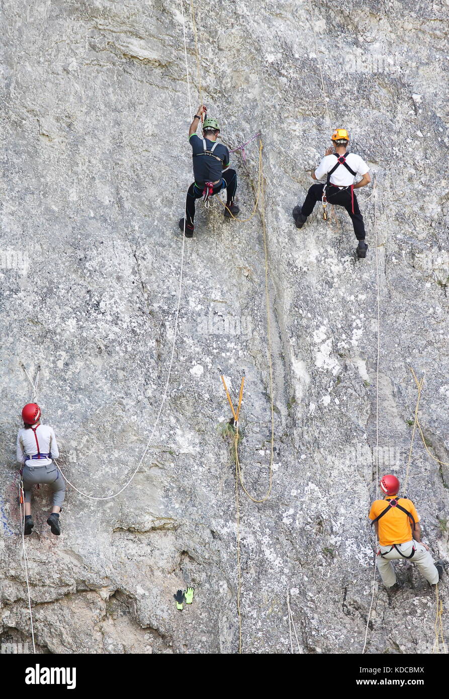 Rock climbers rock climbing gym immagini e fotografie stock ad alta  risoluzione - Alamy