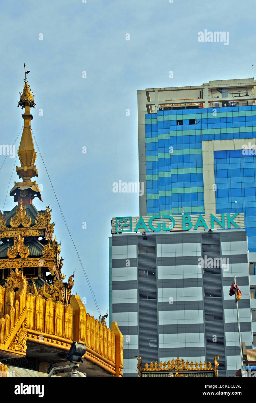 Banca AGD, Yangon, Myanmar Foto Stock