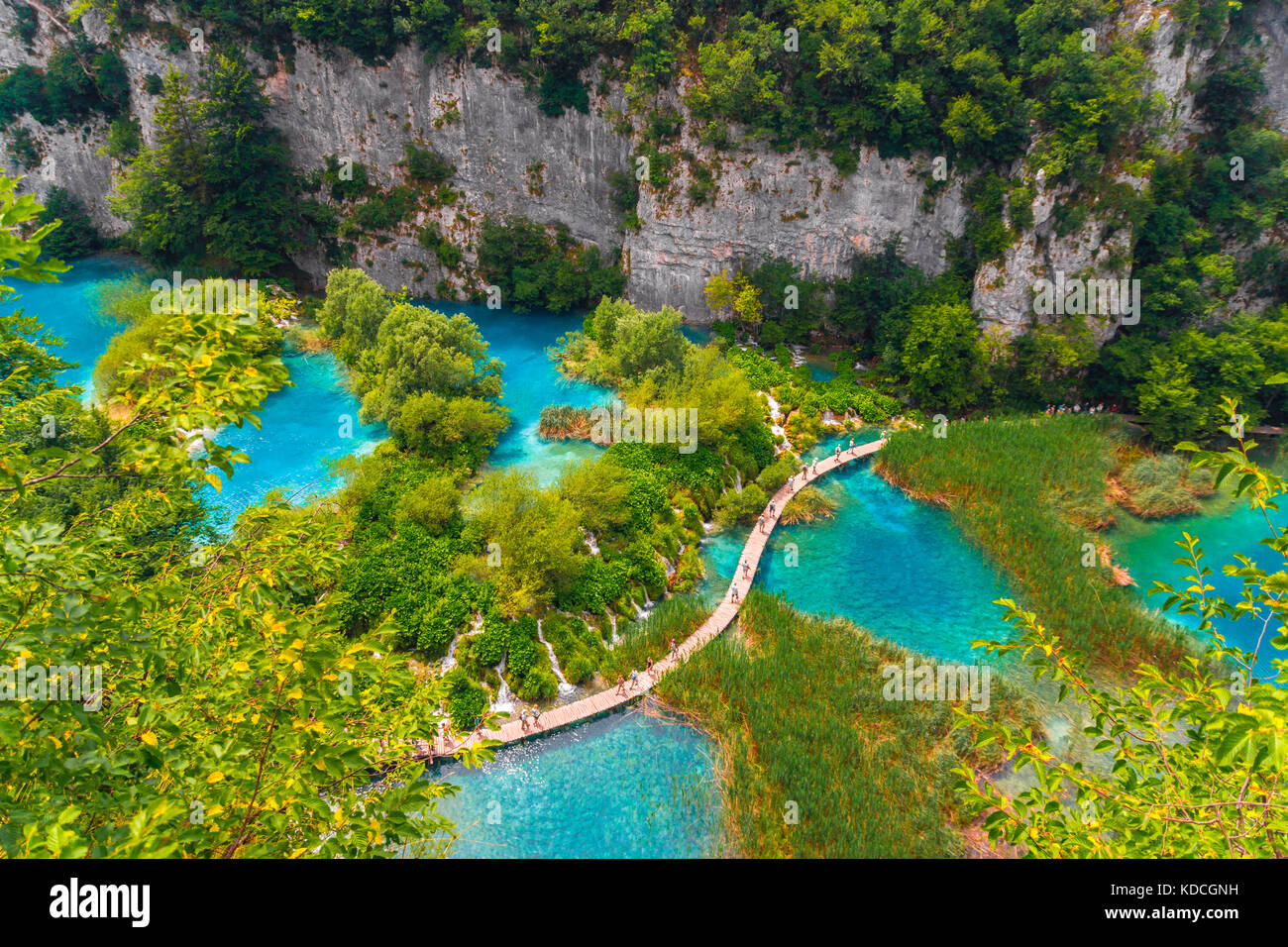 I laghi di Plitvice, parco nazionale, Croazia Foto Stock