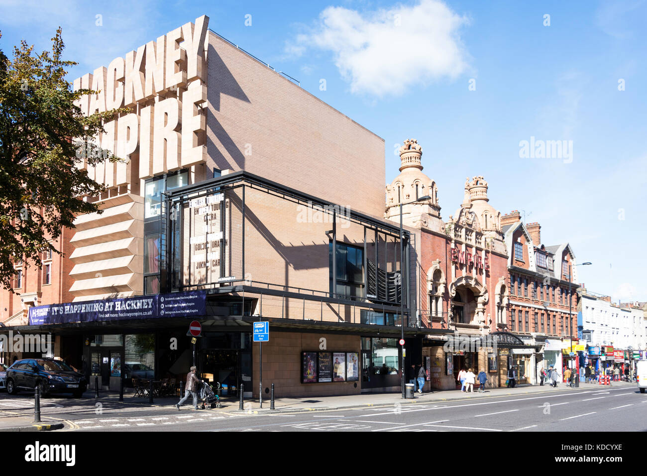Hackney Empire Theatre, Mare Street, Hackney Central London Borough of Hackney, Greater London, England, Regno Unito Foto Stock