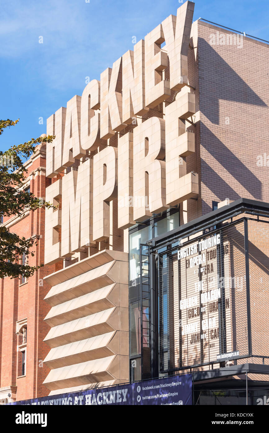 Hackney Empire Theatre, Mare Street, Hackney Central London Borough of Hackney, Greater London, England, Regno Unito Foto Stock