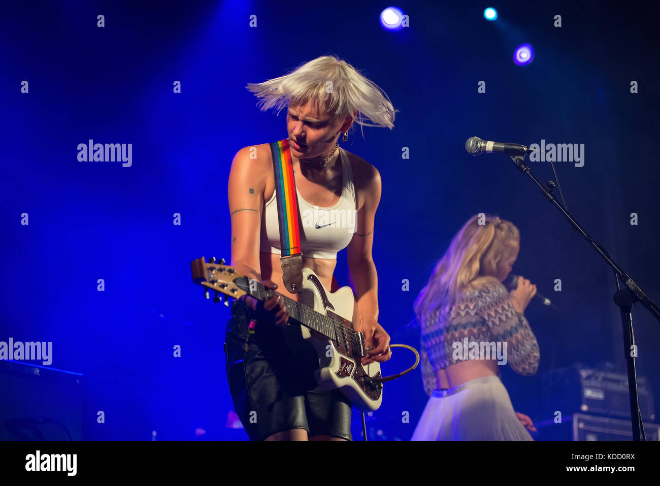 Benicassim, Spagna - Lug 13: dream moglie (ragazze music band) eseguire in concerto a fib festival il 13 luglio 2017 a Benicassim, Spagna. Foto Stock