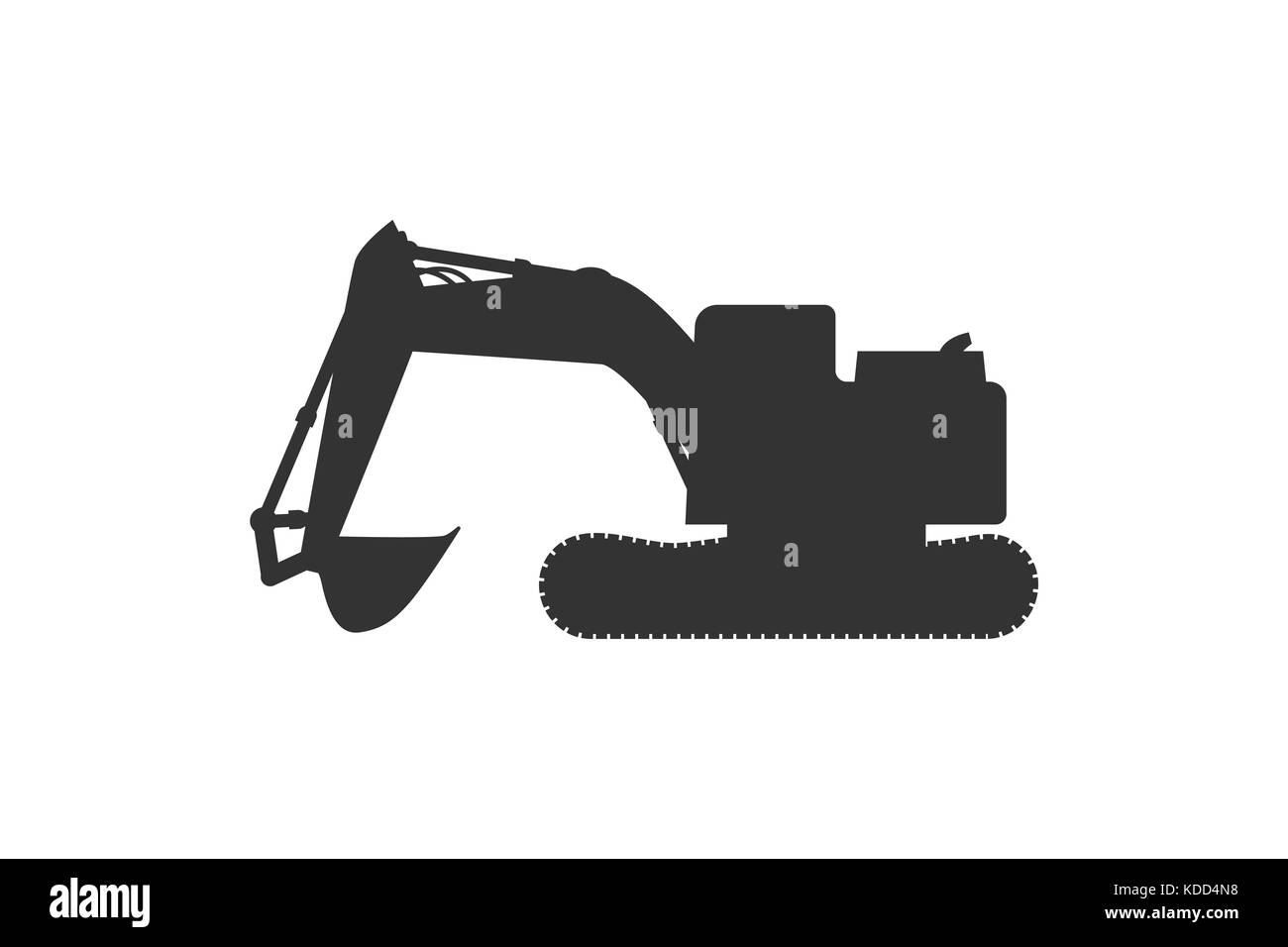 Grunge trattore vettore bulldozer pesante Foto Stock