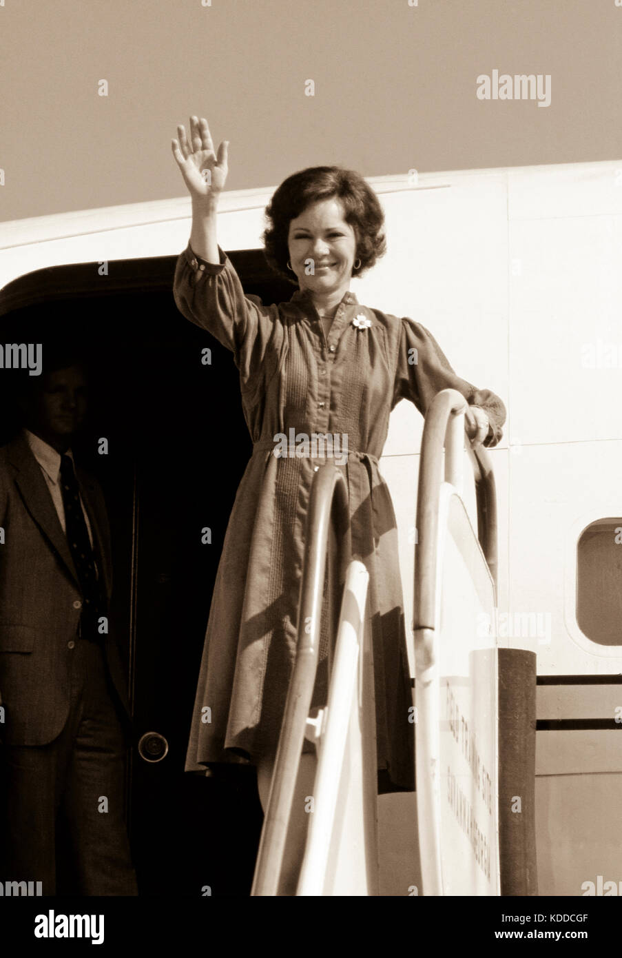 Prima Signora Rosalynn Carter lasciando in una missione a sud America - Per ottenere la licenza di questa immagine, fare clic sul carrello di seguito - Foto Stock