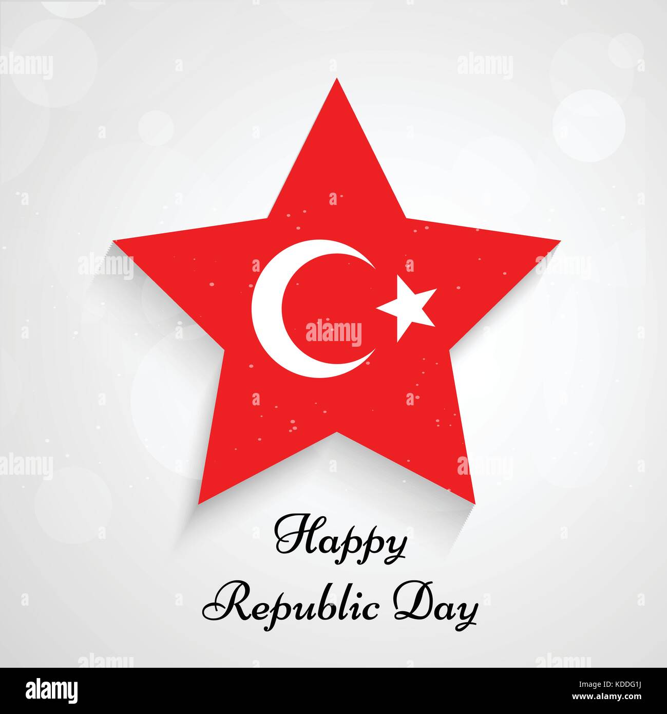 Illustrazione della Turchia il giorno della repubblica sullo sfondo Illustrazione Vettoriale