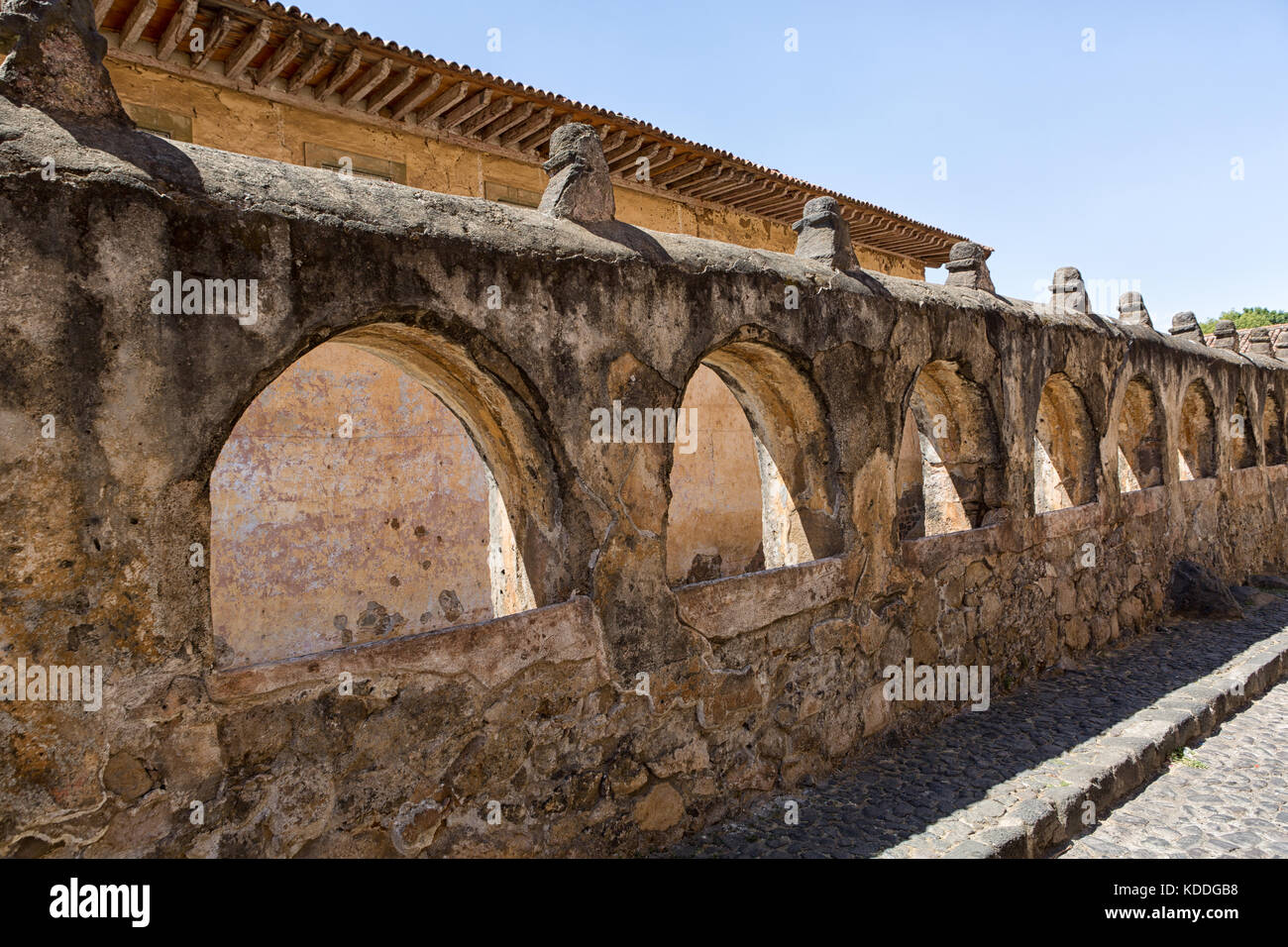 Architettura coloniale in Patzcuaro Michoacan Messico Foto Stock