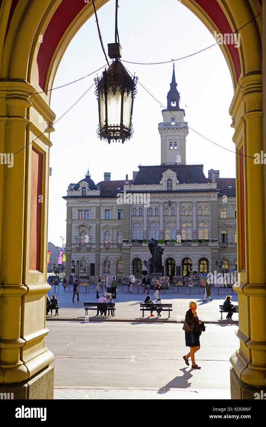 Municipio di Novi Sad Serbia Foto Stock