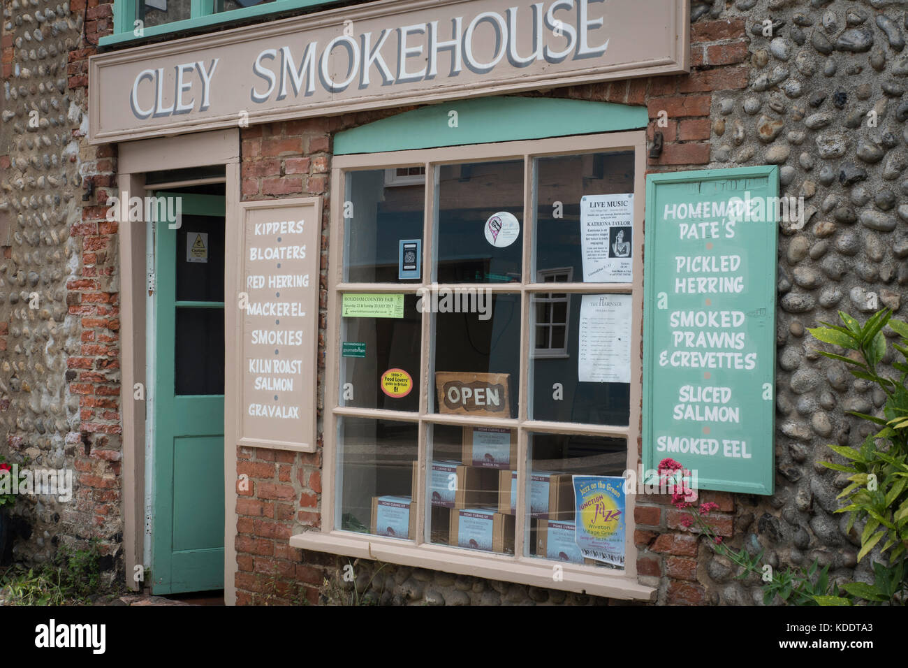 Cley Smokehouse Cley accanto al Sea Norfolk Inghilterra Foto Stock