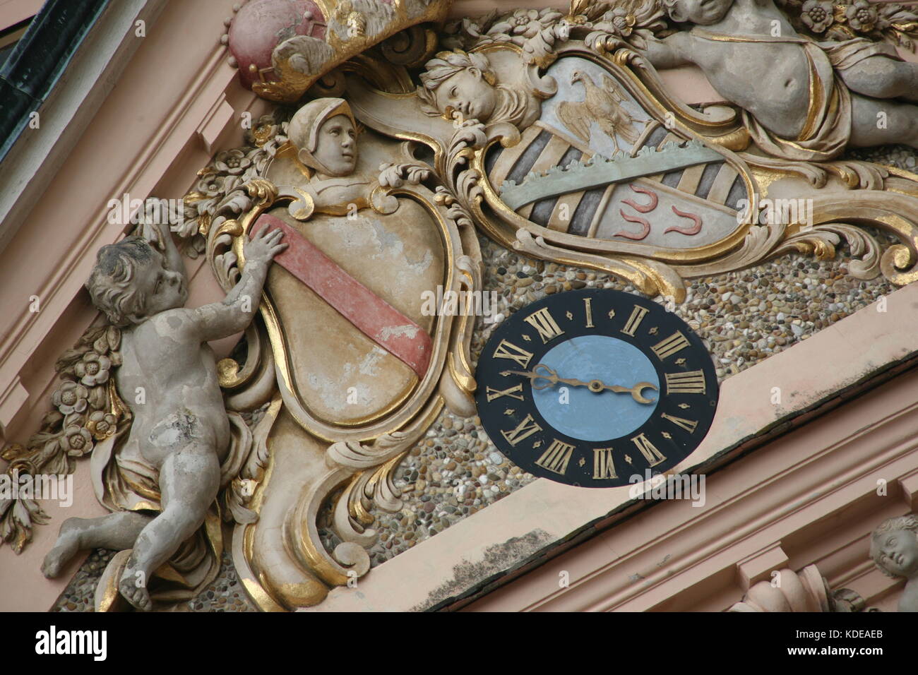 Barock Schloss Favorite Rastatt - Europa - Germania - castello barocco di Rastatt preferiti - Europa - Germania Foto Stock