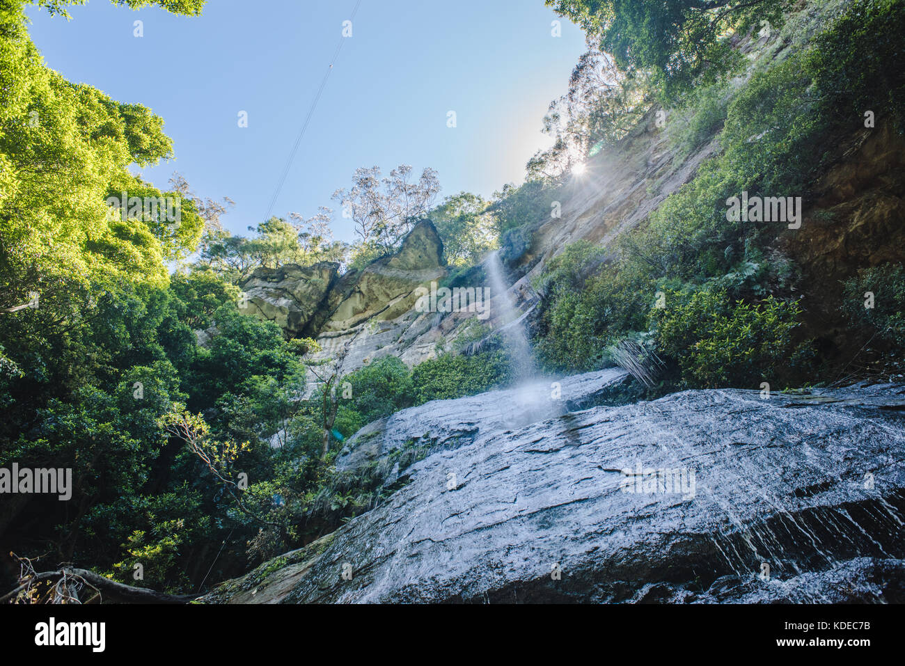 Cascata nel Blue Mountains National Park, New South Wales, Australia. Foto Stock