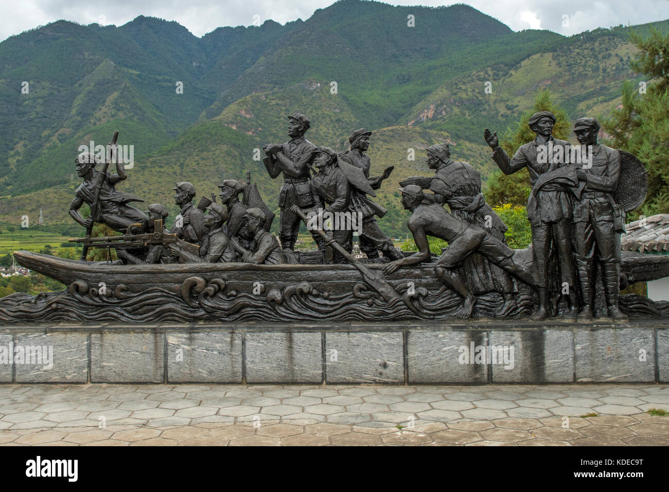 Memoriale per la lunga marcia, shigu, Yunnan, Cina Foto Stock