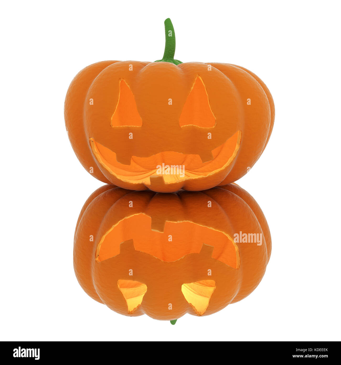 3d la zucca di Halloween. Il rendering 3d. Foto Stock