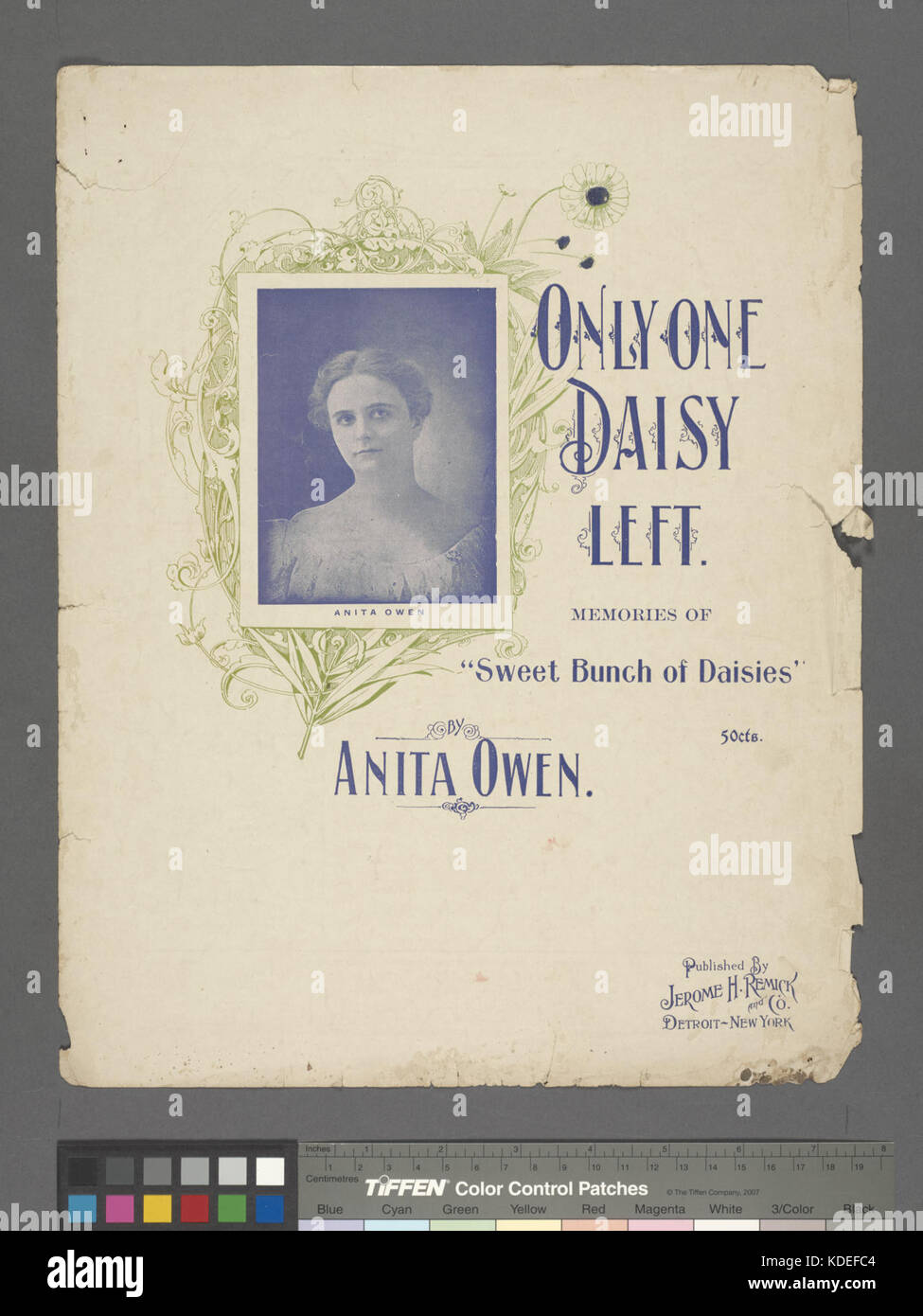 Un solo collegamento daisy sinistra (NYPL ADE 610271 1255897) Foto Stock