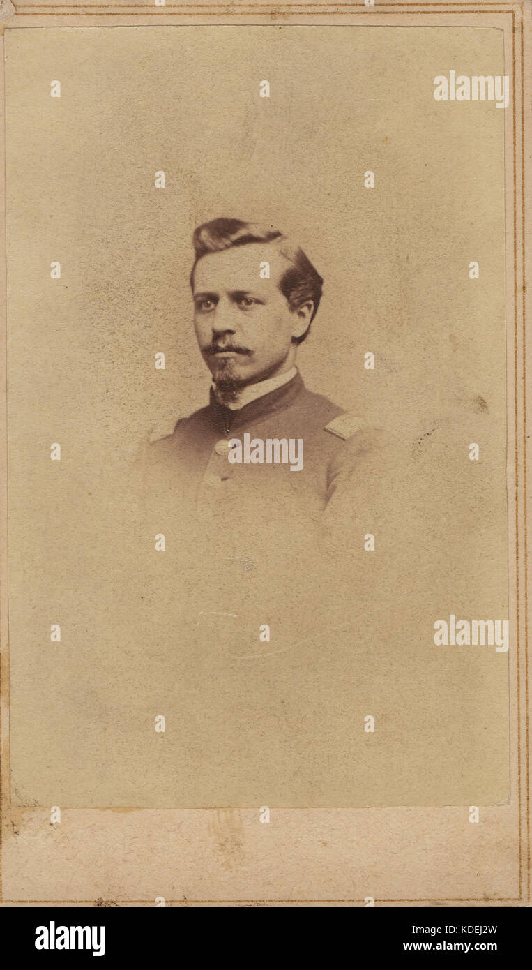 Otto C. Lademann, capitano, società F, 3° Reggimento Fanteria Missouri volontari (unione) Foto Stock