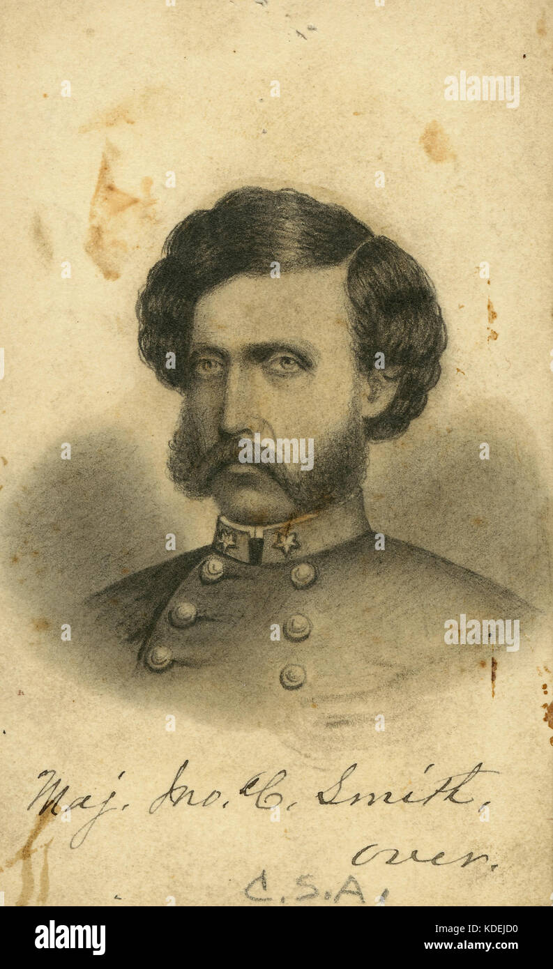 John C. Smith, Major, St. Louis Battaglione di milizia (Confederate) Foto Stock