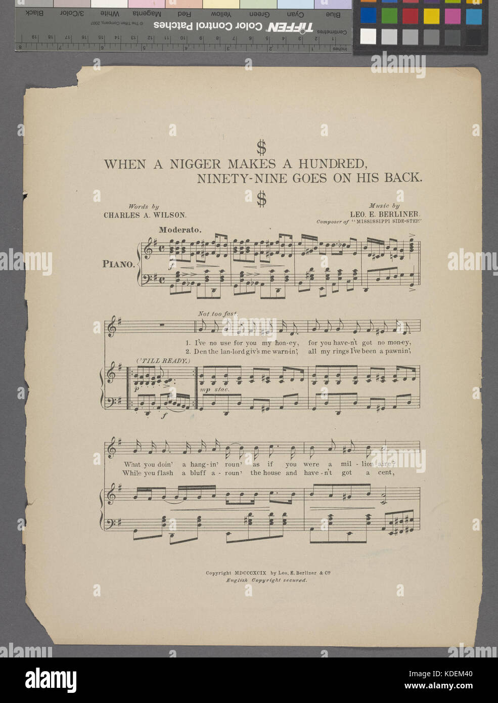 Non posso dimenticare quanto è caro ho amato la sua (NYPL ADE 608765 1990312) Foto Stock