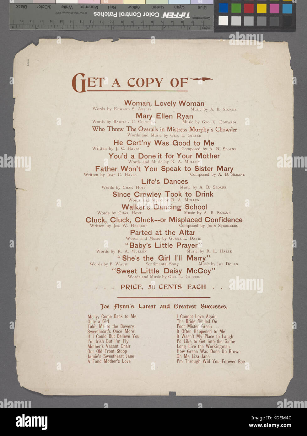 Non riesco a vedere ma denaro andare dat un modo (NYPL ADE 608766 1990321) Foto Stock