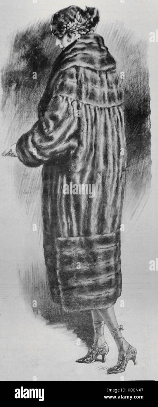 International Fur Store ad 1921 2 ISaDN (ritagliate) Foto Stock