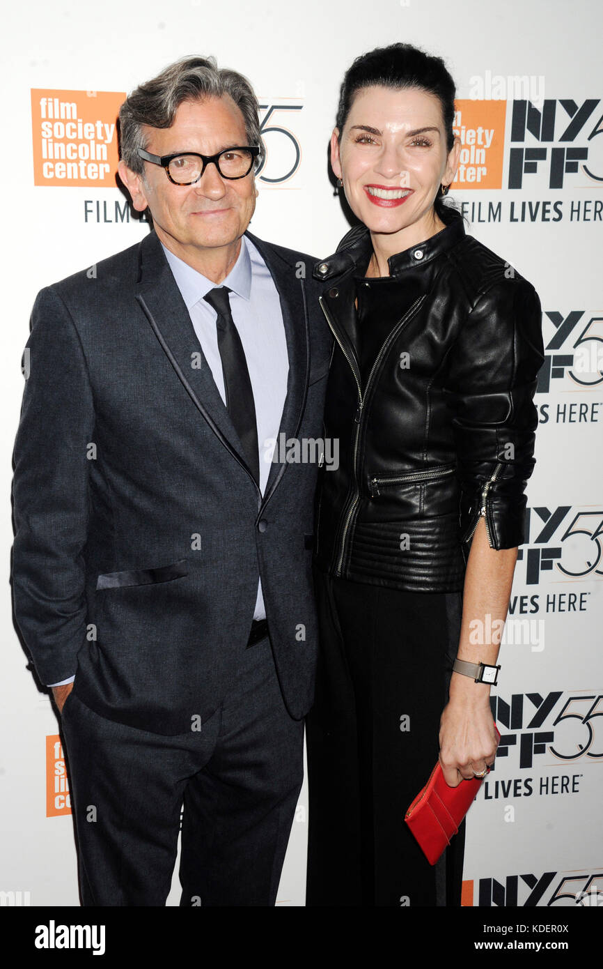 Griffin Dunne e julianna margulies partecipare a "joan didion: il centro non terrà' premiere durante il cinquantacinquesimo new york film festival di Alice Tully Hall del 11 ottobre 2017 nella città di new york. Foto Stock