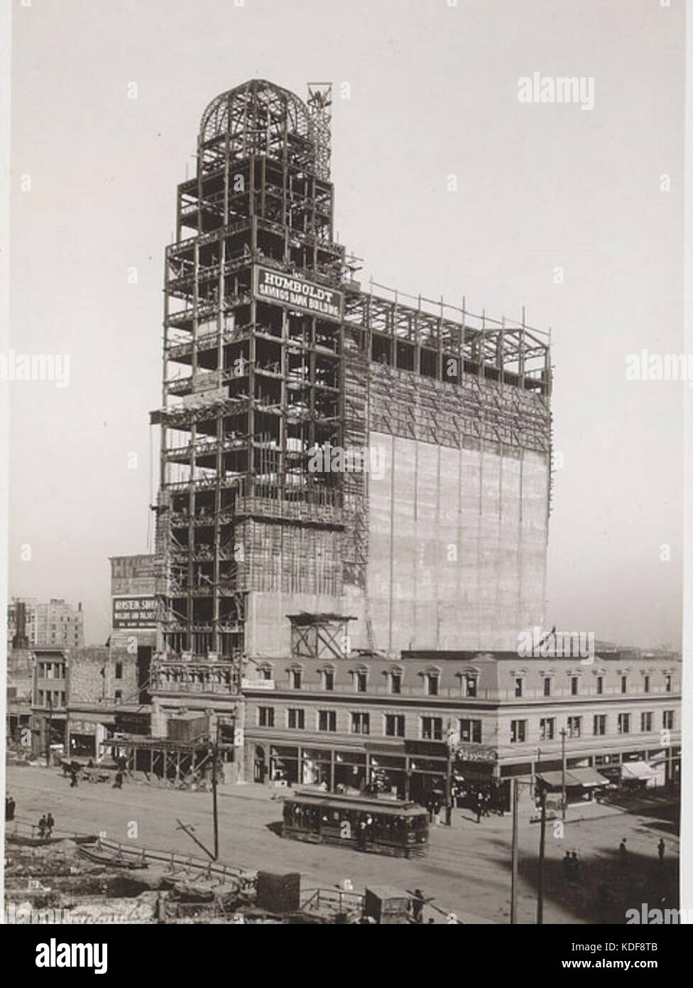 Banca di Humboldt costruzione edilizia (vista obliqua) San Francisco, CA Foto Stock