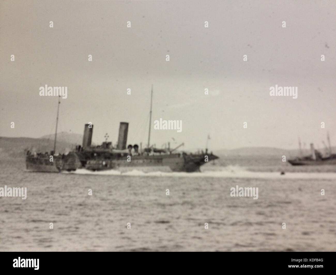 Battello a vapore il Principe del Galles (ri denominato Prince Edward) sul servizio in tempo di guerra. Foto Stock